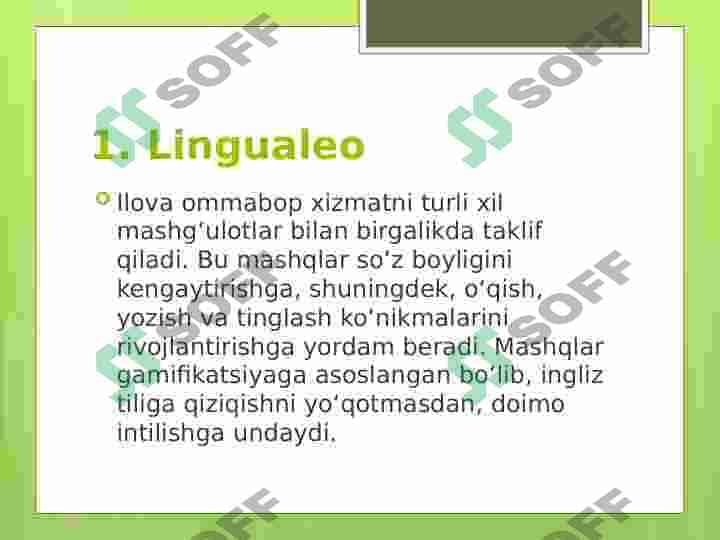 Ingliz tilini o'rganish uchun top 10 eng yaxshi ilovalar 3