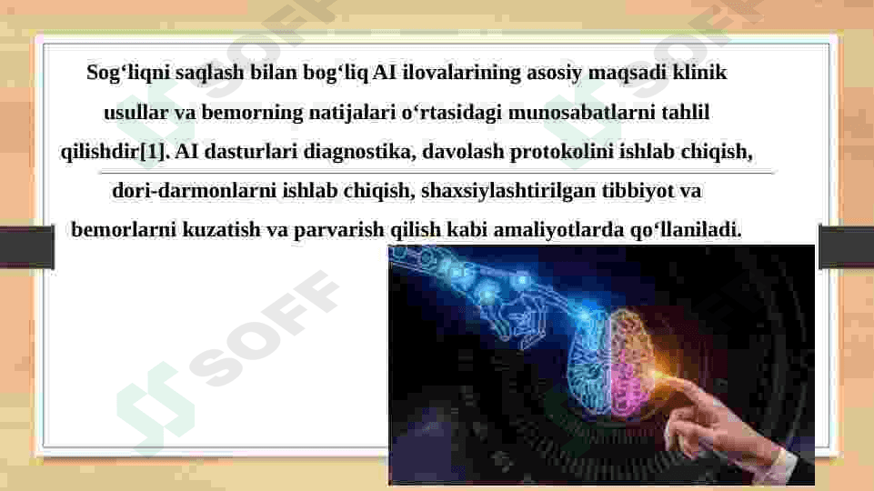 Sun’iy intelekt sog’liqni saqlash sohasida 3