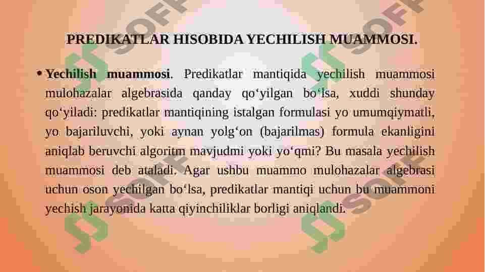Yechilish muammosi 3