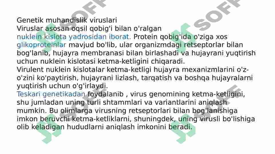 Viruslarning gen muhandisligida qoʻllanilishi 3