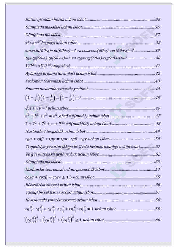 Matematika formulalar isboti 2-qism 3