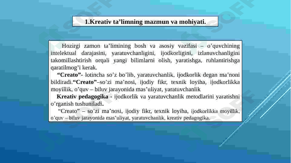 Kreativ fikrlashda everestik qoidalarning turlari 3