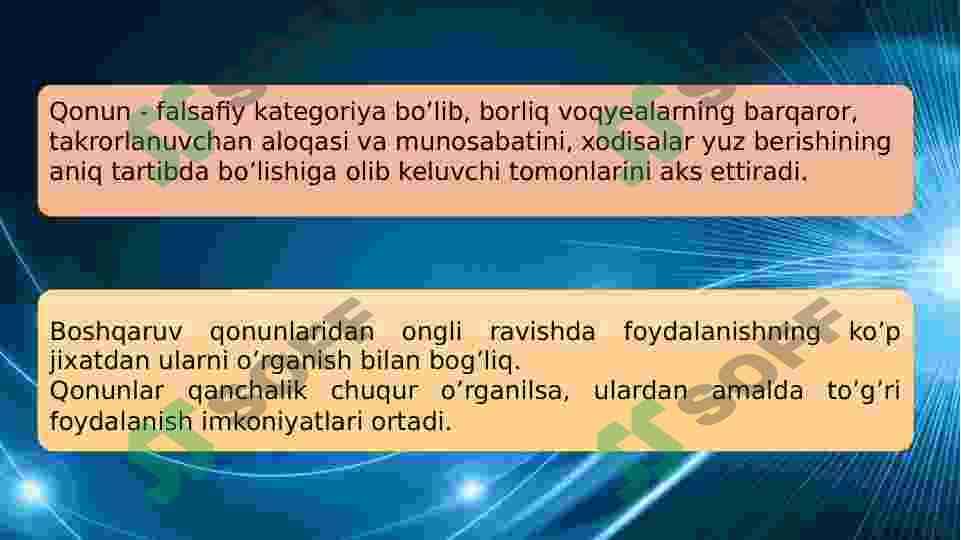 Menejment qonunlari va tamoyillari 3