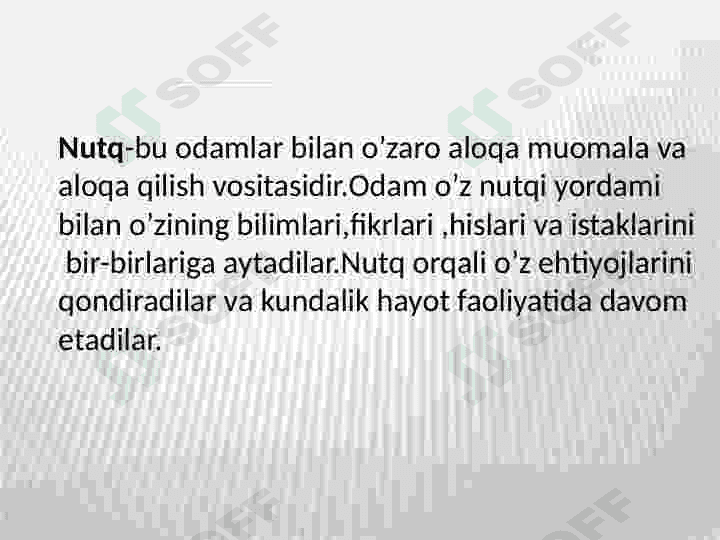 NUTQ PSIXOLOGIK TASNIFI 3