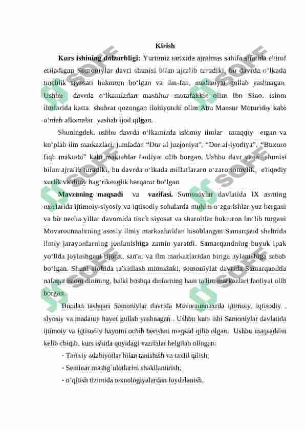 Samoniylar davrida ijtimoiy-iqtisodiy hayot 3
