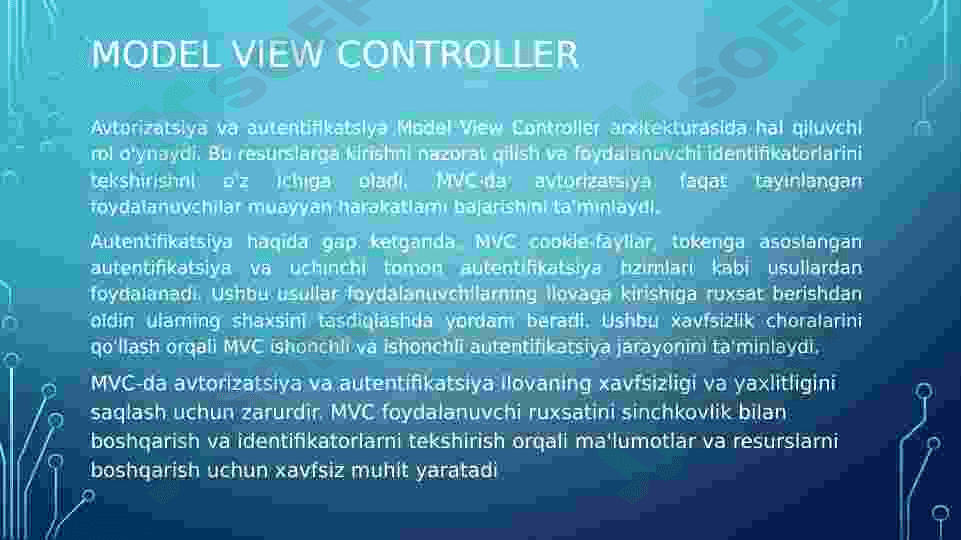 MVC da avtorizatsiya va autentifikatsiya 3