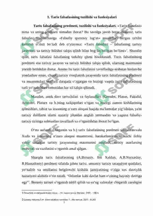 Tarix falsafasi va falsafa tarixi uyg‘unligi. 3