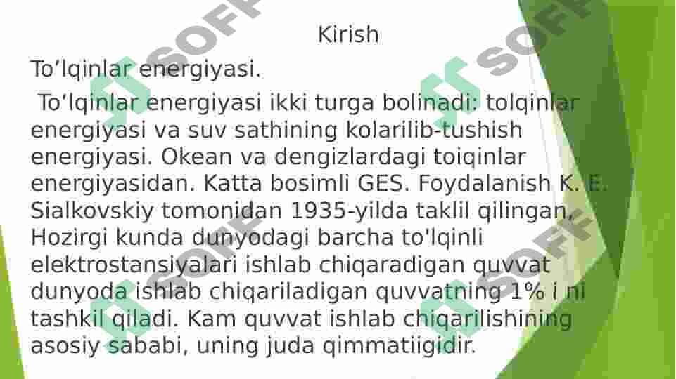 Dunyodagi eng katta toʻlqinlar elektrostansiyasi 3