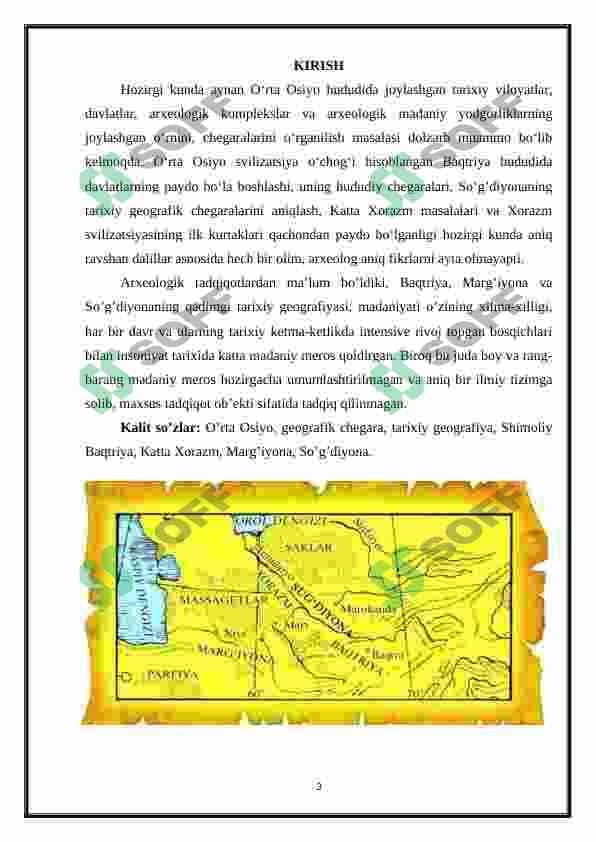 Oʻrta osiyoning qadimgi davr tarixiy geografiyasi 3