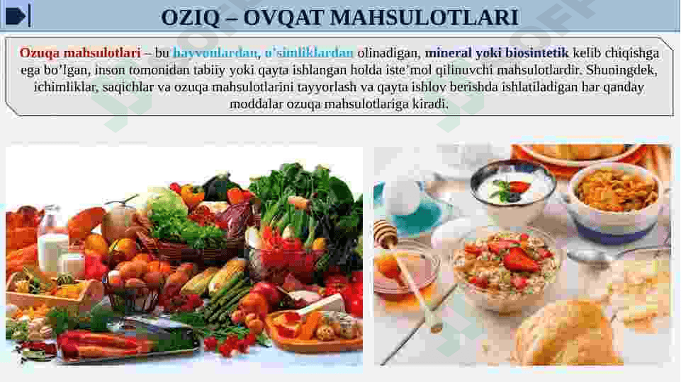 OVQAT MAHSULOTLARINI SIFATINI GIGIYENIK BAHOLASH 3