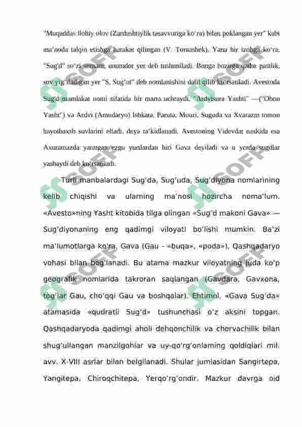 Sug’d va Toxariston mahalliy voha davlatlarining tashkil topishi 3