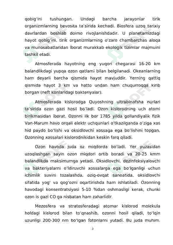 o'simliklarning inson va biosferadagi ahamiyati 3