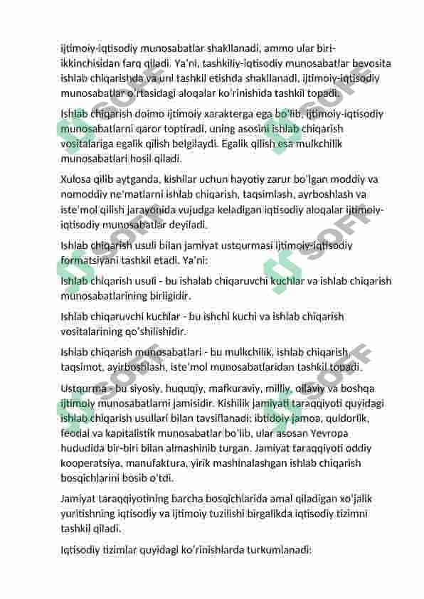 Iqtisodiy tizim modellari 3