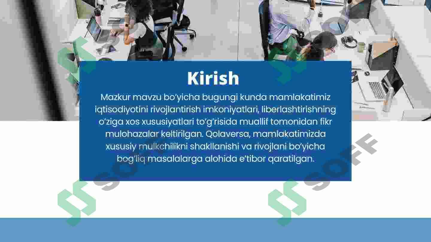 O’zbekistonda iqtisodiy islohotlar xususiy mulkchilikning shakllanishi 3