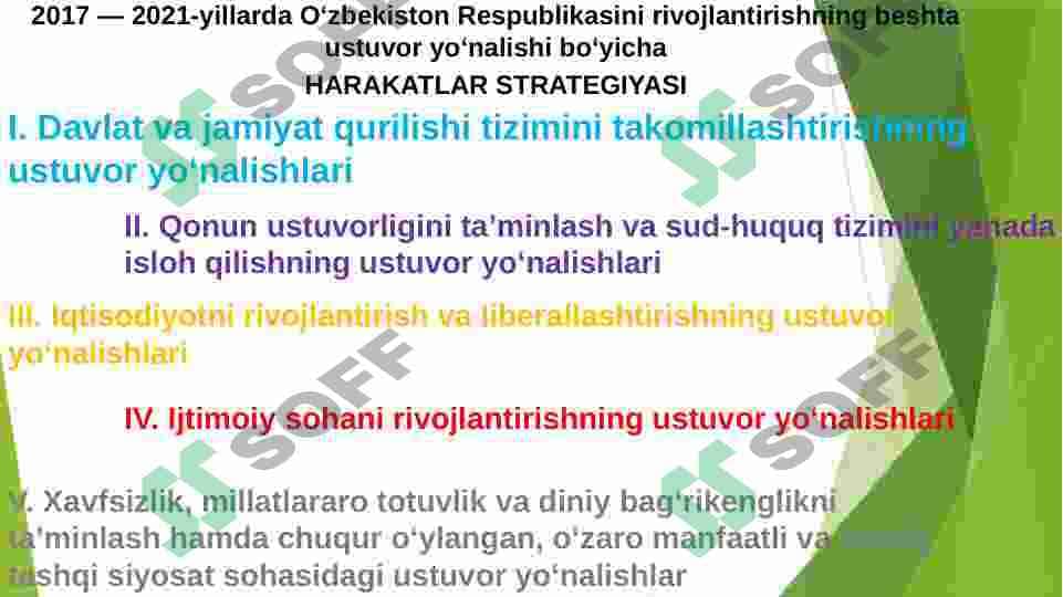 HARAKATLAR STRATEGIYASI 3