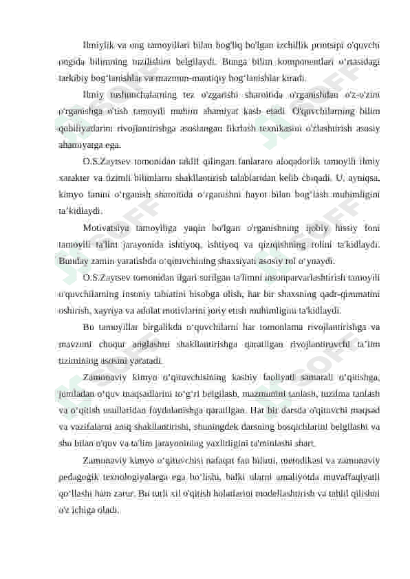 Kimyo fanini o'qitish metodikasi 3