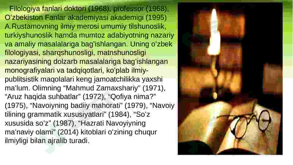 A. Rustamovning "Navoiyning badiiy mahorati" 3