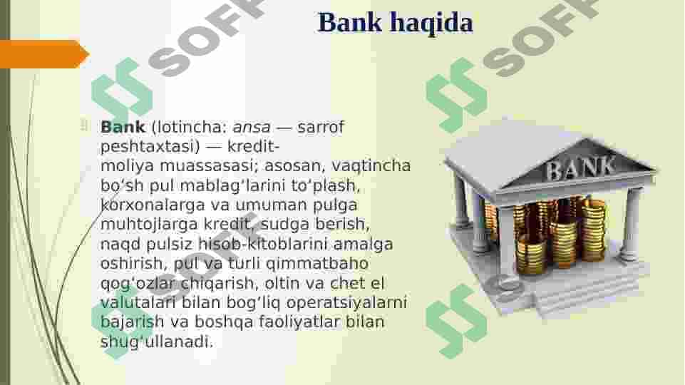 Bank kapitali bilan bog’liq operatsiyalarning turlari 3
