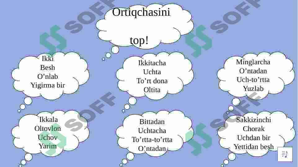 Son so'z turkumi 3