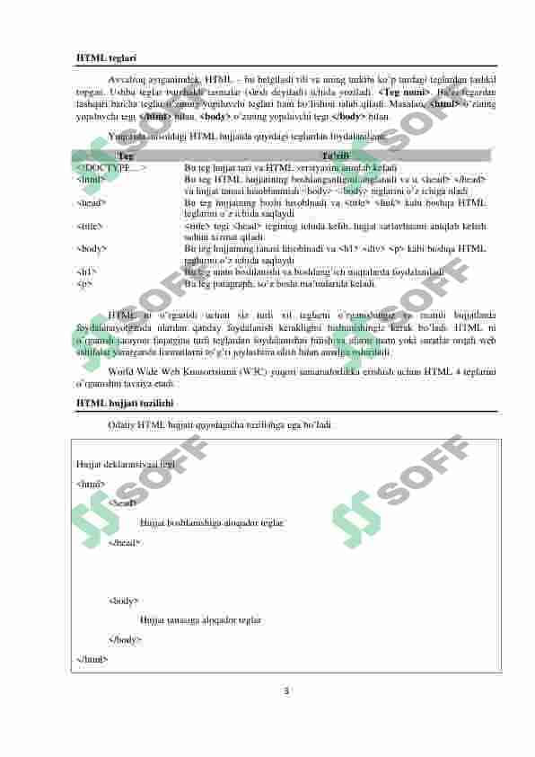 HTML darslik 3