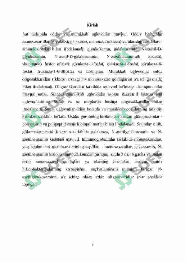 Laktoza tuzilishi va kimyoviy xossalari 3