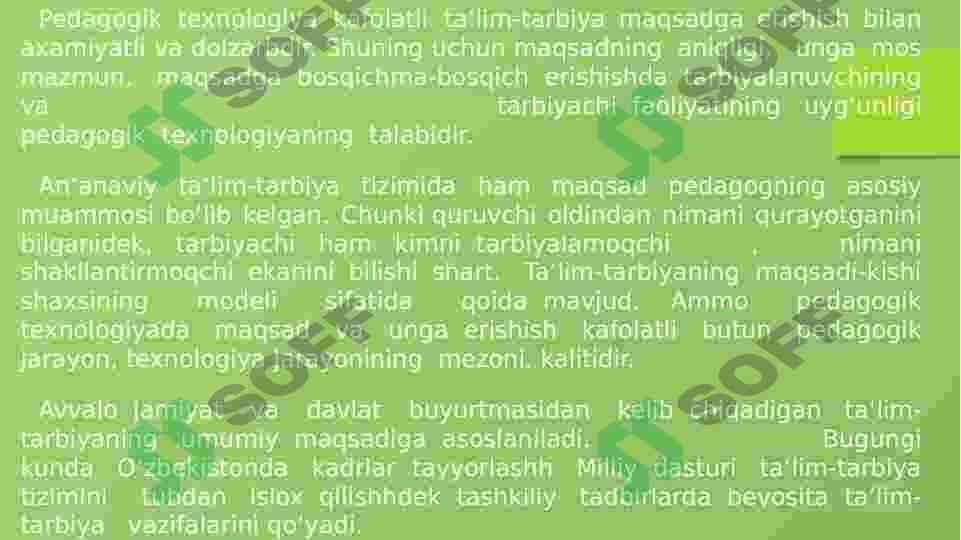 RIVOJLANTIRUVCHI TA’LIM TEXNOLOGIYALARI 3