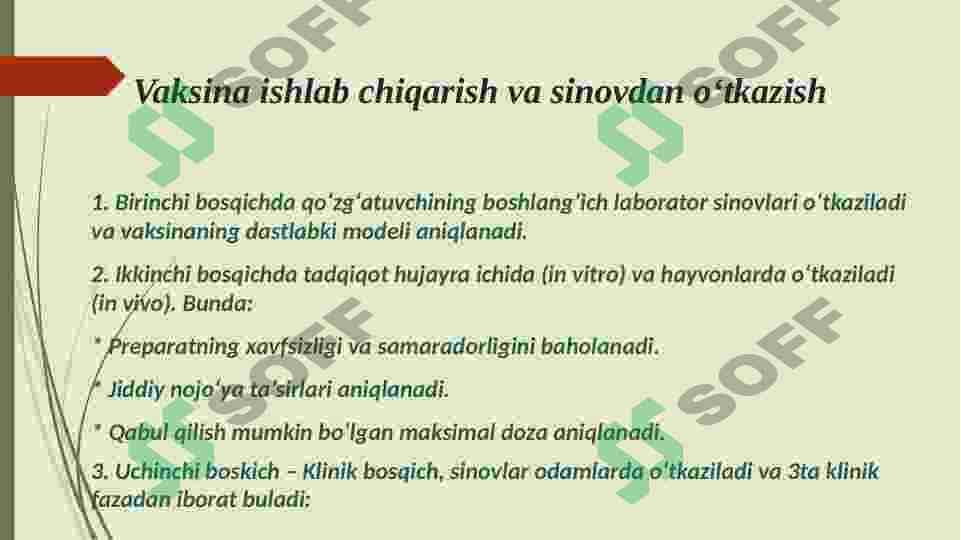 Viruslarga qarshi vaksinalar va ularning ishlab chiqarilishi 3