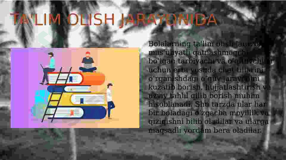 Bilim olish darajalarini izohlang 3