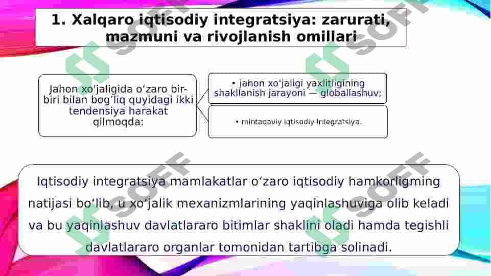 XALQARO IQTISODIY INTEGRATSIYA 3