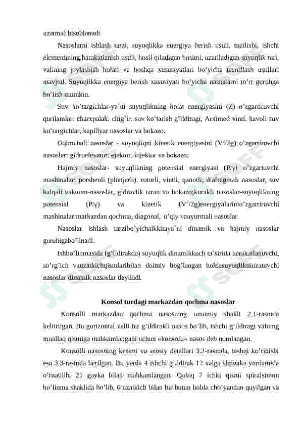KO‘CHMAS NASOS STANSIYALAR BINOLARI QANDAY TURLAGA BO‘LINADI? 3