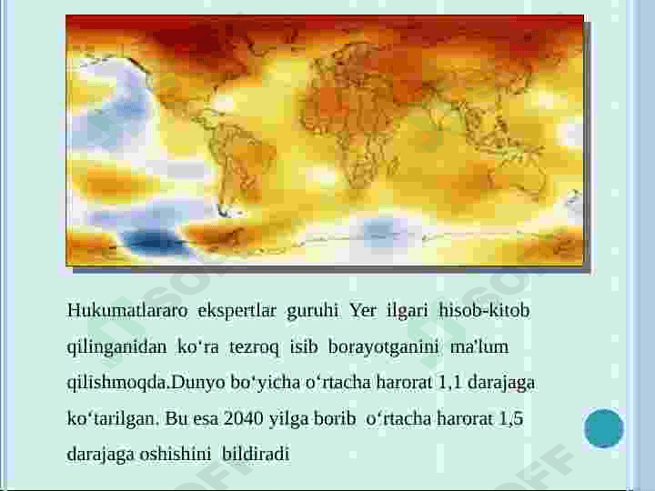 Yer yuzidagi global iqlim oʻzgarishi 3