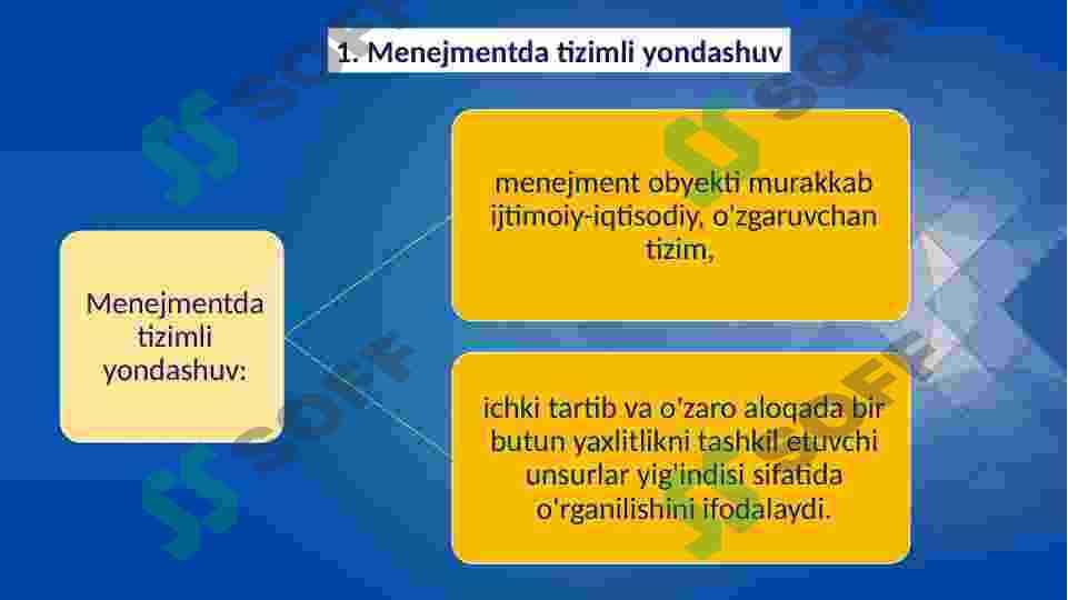 MENEJMENTDA TIZIMLI VAZIYATLI YONDASHUV 3