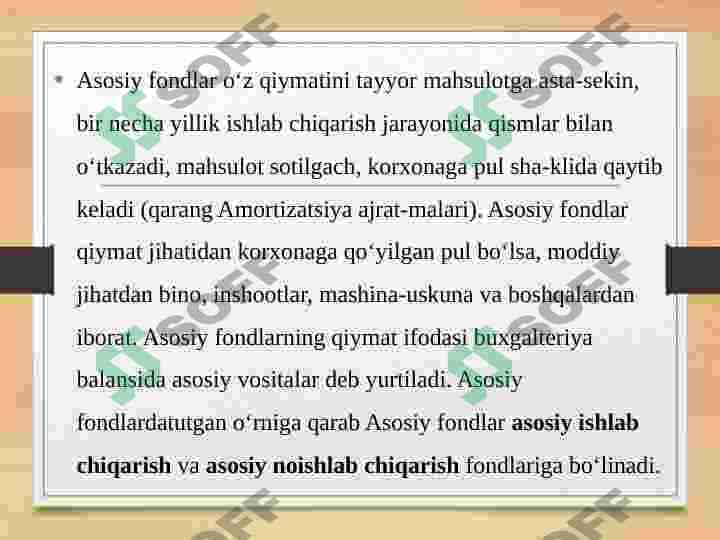 Asosiy fondlarning tarkibi va tuzilmasi 3