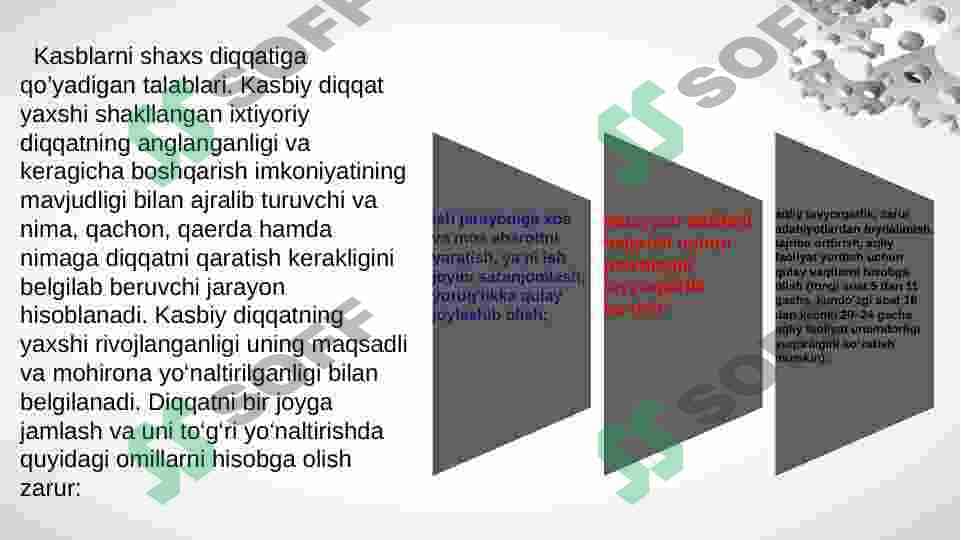DIQQAT VA KASB TANLASH MASALALARI.IDROK,XOTIRA, 3