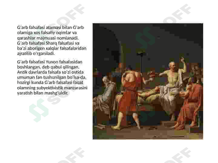 Falsafa fanidan taqdimot(G'arb falsafasi) 3