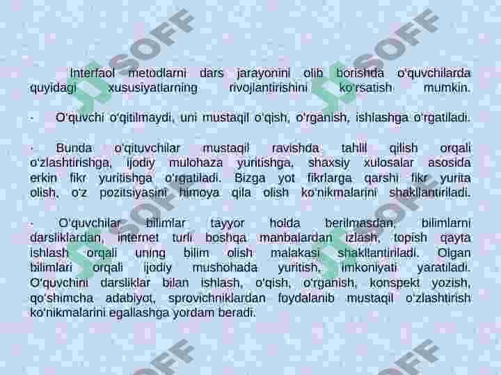 INTЕRFAOL  TA’LIM TЕXNOLOGIYALARI 3
