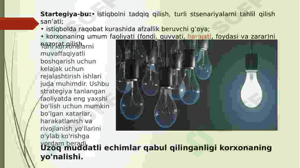 Strategiya tushunchasini aniqlash 3