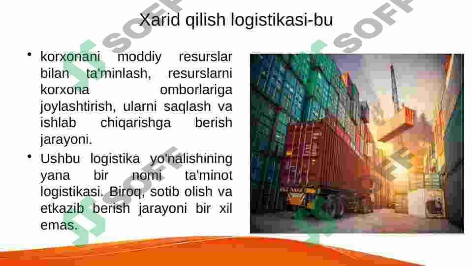 Xarid qilish va yetkazib berish logistikasi 3
