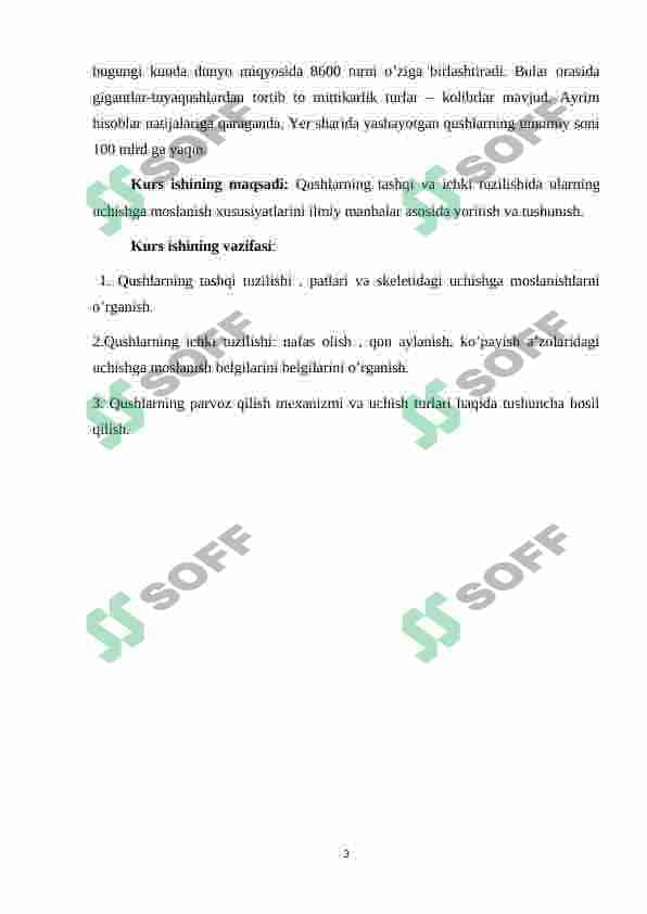 Qushlarning uchishga moslanish belgilari , uchish xillari 3