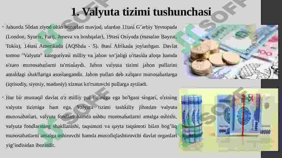 Milliy valyuta tizimi va uning elementlari 3
