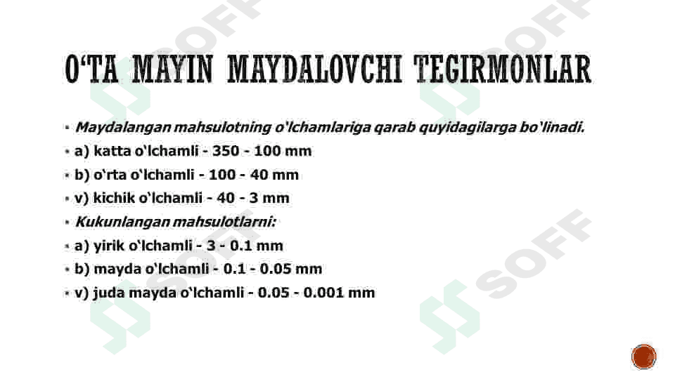 O‘ta mayin maydalovchibtegirmonlar 3
