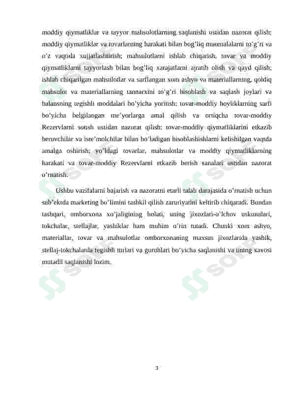 Tovarlar bilan band va bo'sh idishlar hisobi 3