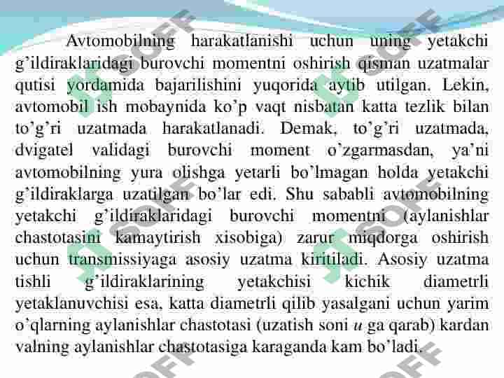 Asosiy uzatma 3