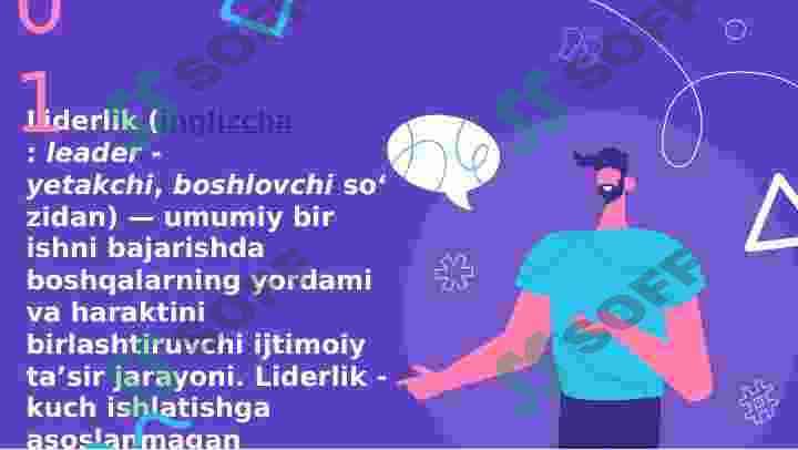 Yetakchning shaxsiy  hislatlari va ularni  rivojlantirish 3
