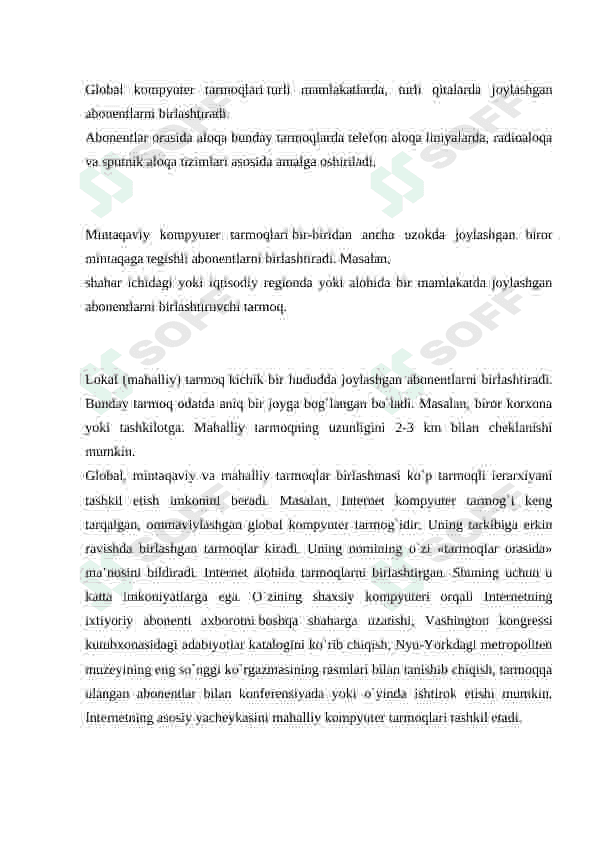 Kompyuter tarmoqlari 3