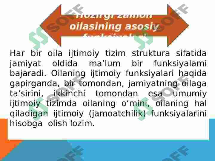 Oilaning funksiyasi, oila tiplari va rollari 3