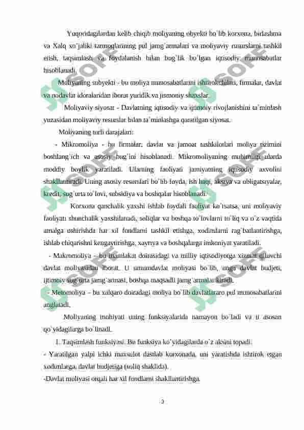 Moliyaviy tizim funksiyalari 3