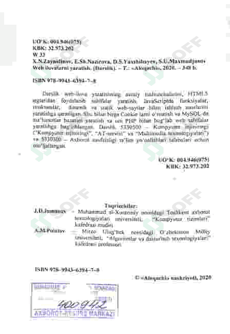 Web ilovalar yaratish 3