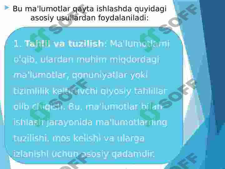 R dasturida statik ma'lumotlarni qayta ishlashning asosiy usullari 3