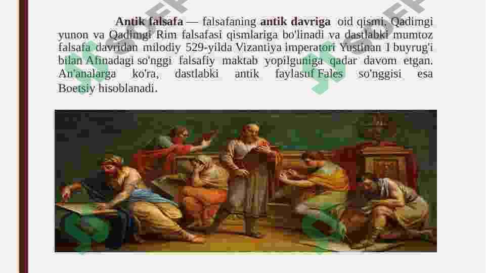 Antik davr yunon falsafasi(Milet maktabi) 3